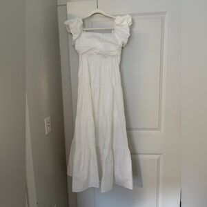 Altar'd State White Tiered Maxi Dress